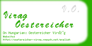 virag oestereicher business card